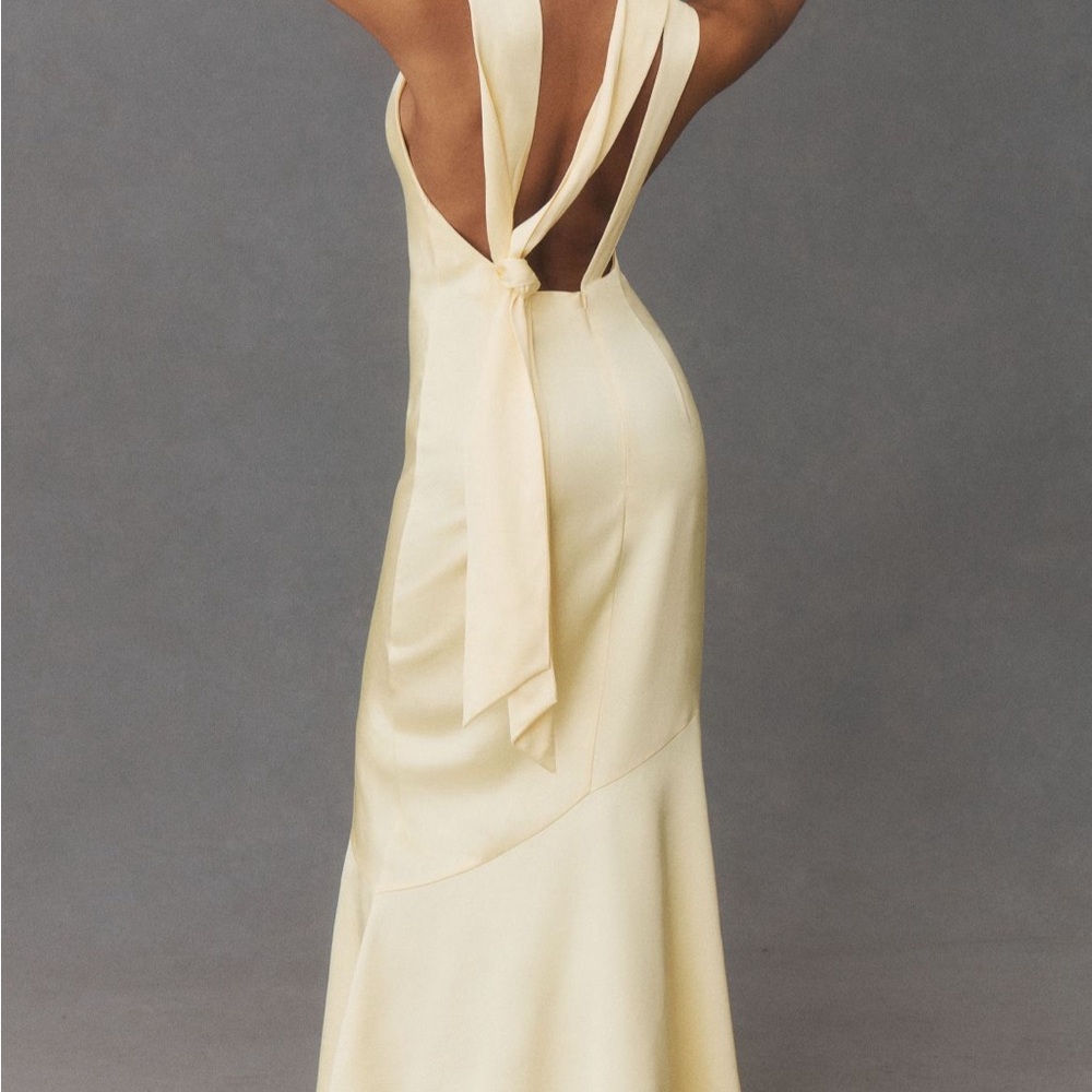 Elegant Yellow Evening Gown- Anthropologie - Worn Once! Gorgeous gown - Picture 3 of 9